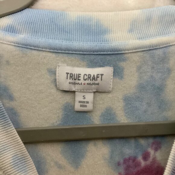 True Craft Tie Dye Sweatshirt Women Size Small Cotton Blend Multicolor Soft - Picture 2 of 7